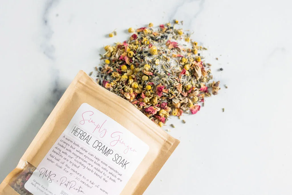 Herbal Cramp Soak ll Organic Herbs ll Herbal Bath